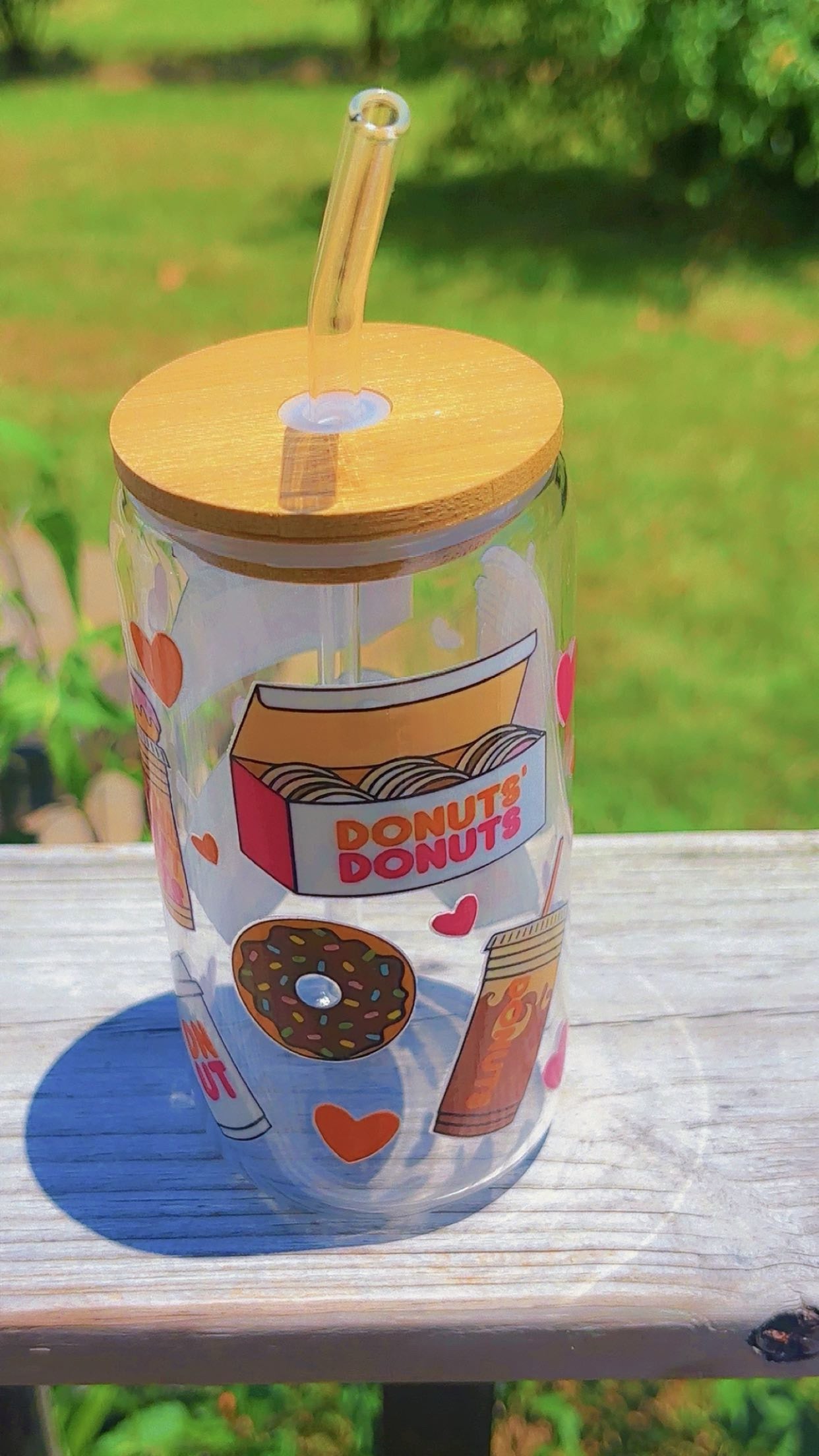 Sweet Sips Donut Glass
