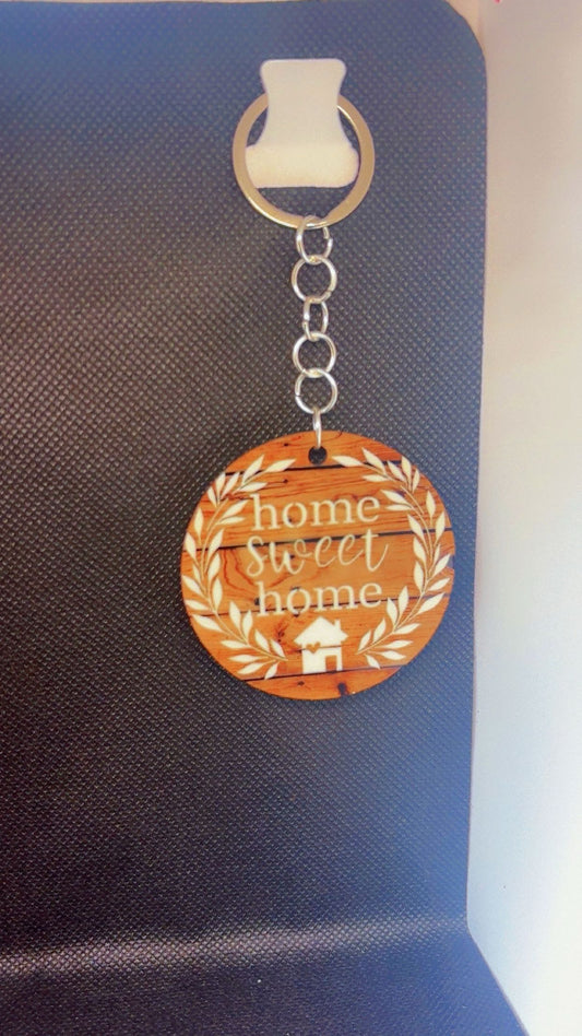 Welcome home keychain