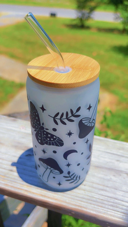 Mushroom Magic Glass cup 16oz