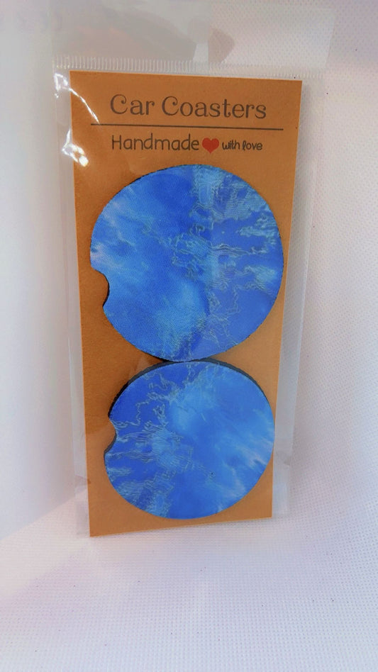Blue car coaster